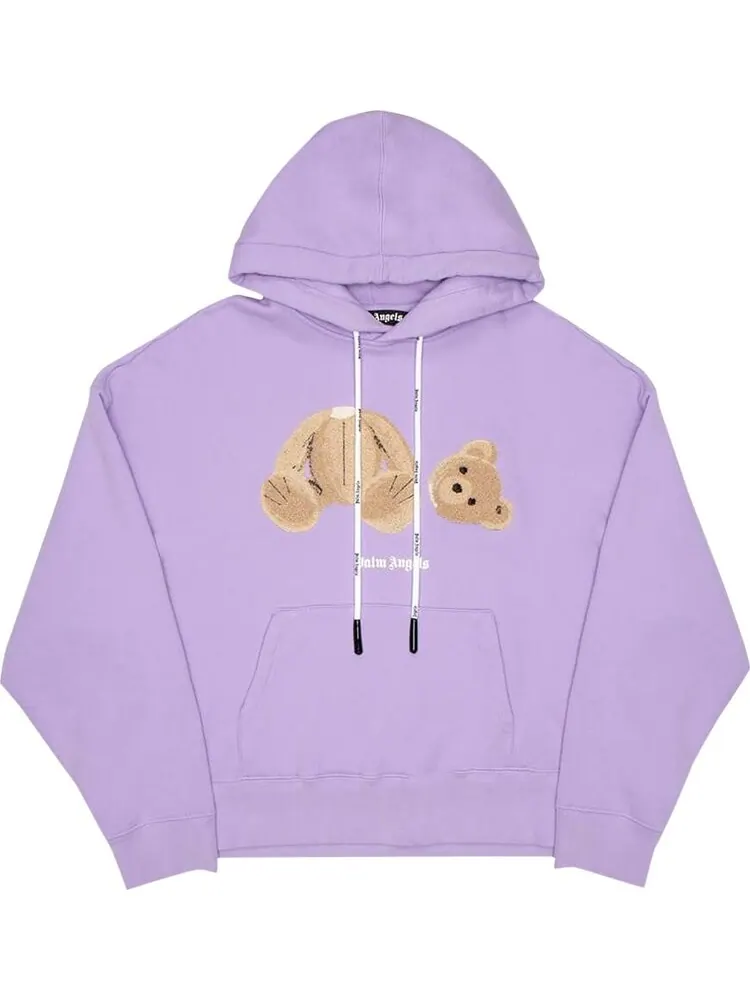 Худи Palm Angels Bear Hoodie 'Lilac/Brown' — изображение 1 из 1, фиолетовый