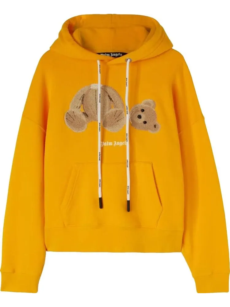 Худи Palm Angels Bear Hoodie 'Ocher Yellow/Brown' — изображение 1 из 1, желтый