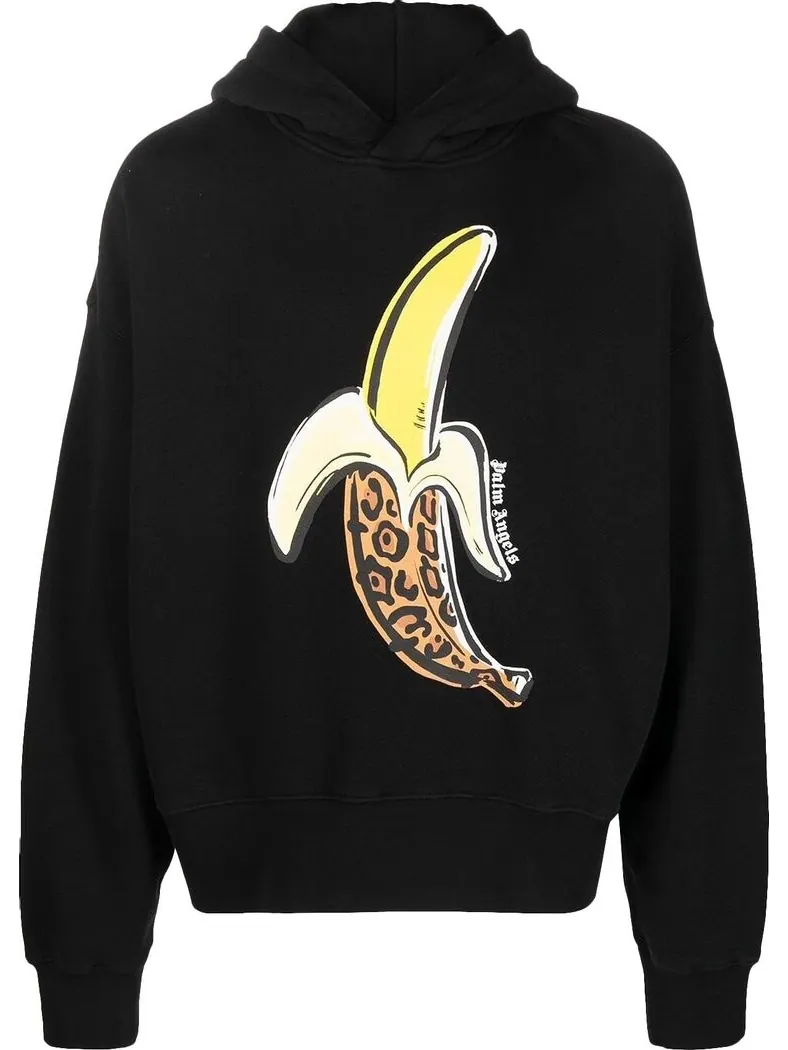 Худи Palm Angels Banana Printed Hoodie 'Blue/Brown' — изображение 1 из 1, черный