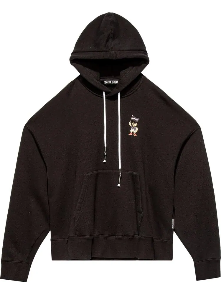Худи Palm Angels Small Pirate Bear Hoodie 'Black' — изображение 1 из 2, черный