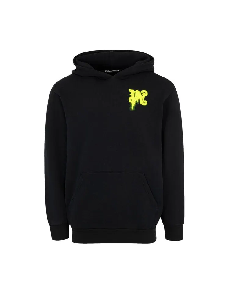 Худи Palm Angels Thinking Pencil Hoodie — изображение 1 из 1, черный/желтый