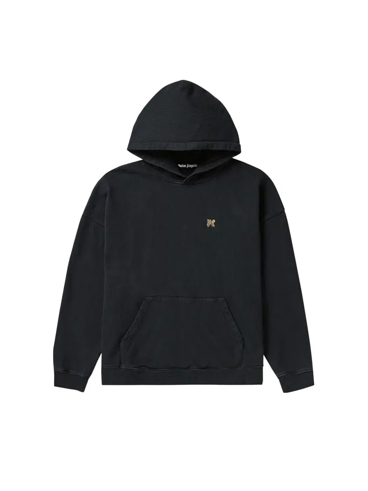 Худи Palm Angels Back Burning Hoodie — изображение 1 из 1, черный/золотистый
