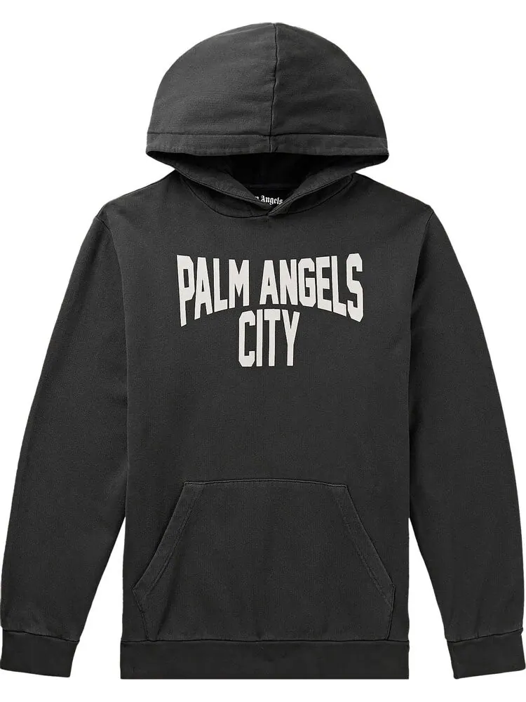 Худи Palm Angels City 'Dark Grey White' — изображение 1 из 1, серый