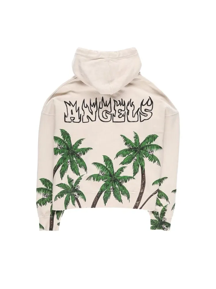 Худи Palm Angels Palms And Skull Vintage Hoodie 'White' — изображение 2 из 2, белый