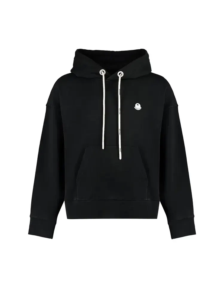 Худи с нашивкой и логотипом Moncler x Palm Angels — изображение 1 из 2, черный