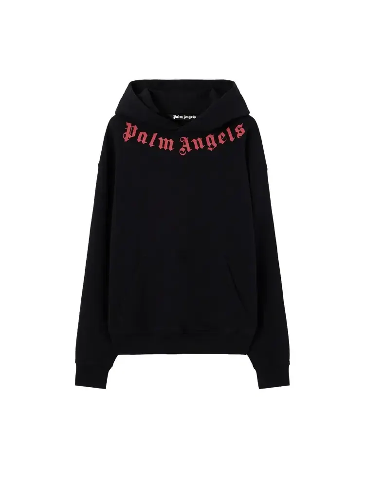 Худи с логотипом на воротнике Palm Angels — изображение 1 из 1, черный