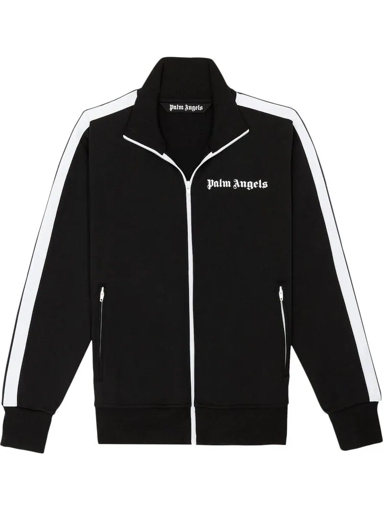 Куртка Palm Angels Classic Track Jacket 'Black/White' — изображение 1 из 2, черный