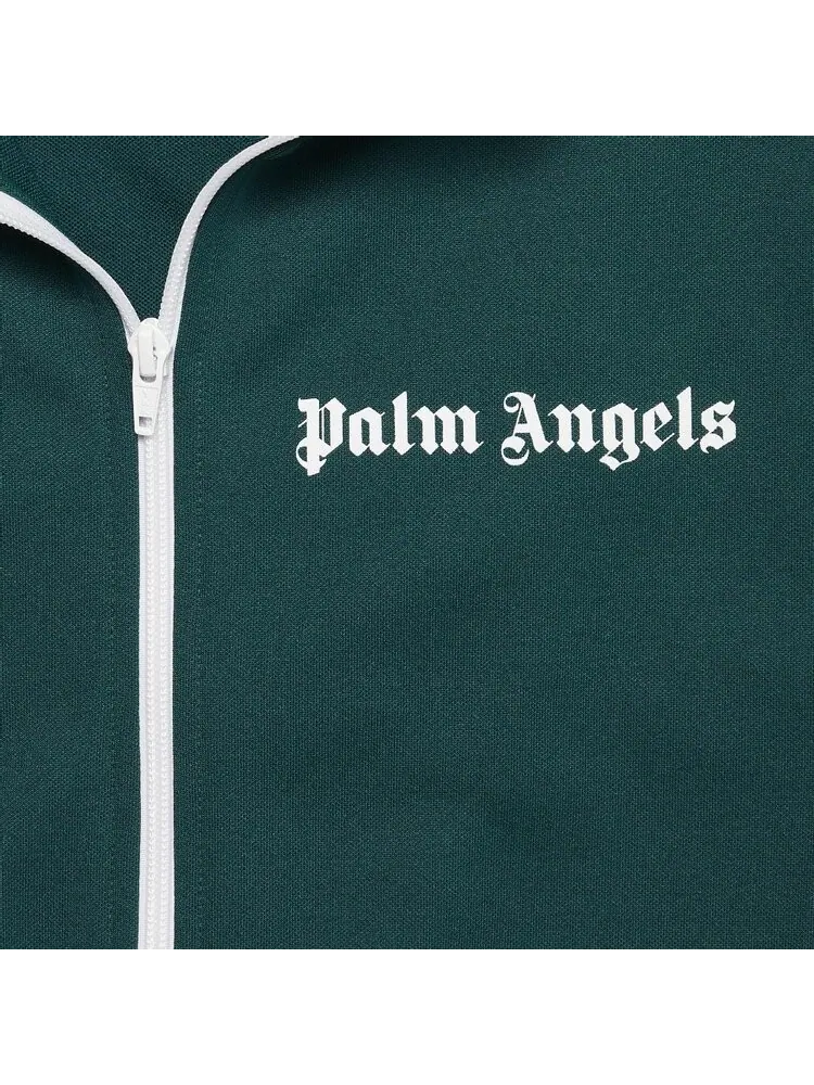 Куртка Palm Angels Classic Track Jacket 'Green/White' — изображение 3 из 3, зеленый