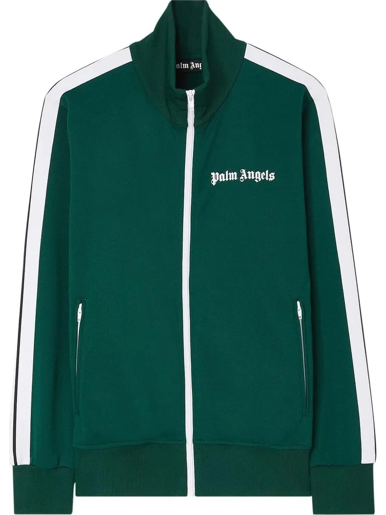 Куртка Palm Angels Classic Track Jacket 'Green/White' — изображение 1 из 1, зеленый