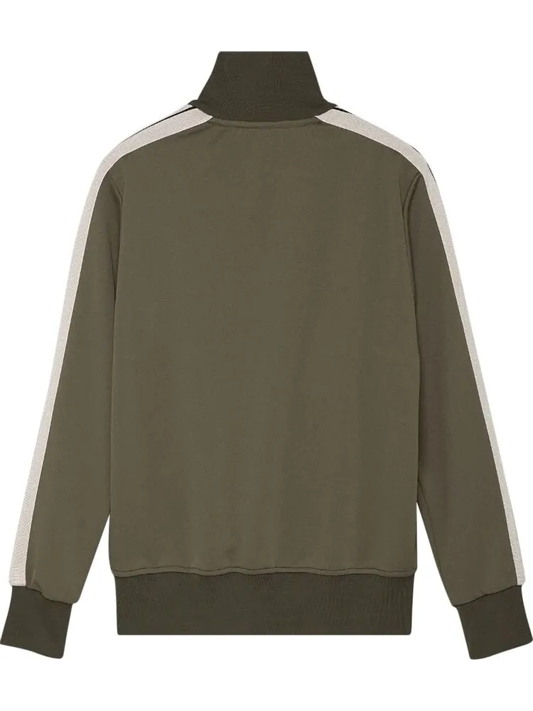 Куртка Palm Angels Classic Track Jacket 'Military/Off White' — изображение 2 из 2, зеленый