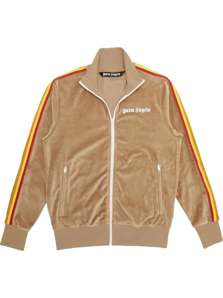 Куртка Palm Angels PA Rainbow Chenille Track Jacket 'Brown' — изображение 1 из 3, коричневый