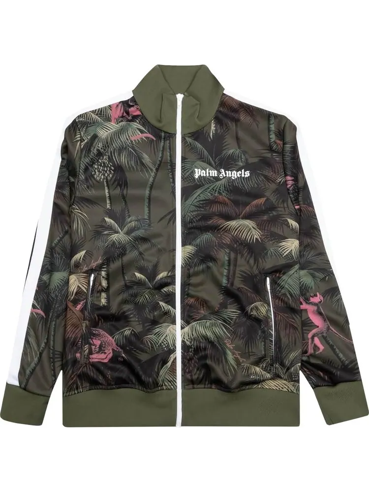 Куртка Palm Angels Jungle Classic Track Jacket 'Green' — изображение 1 из 2, зеленый