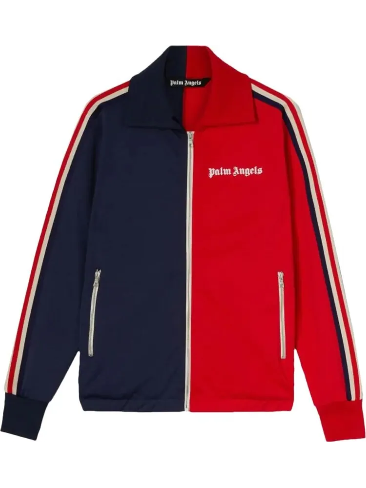 Куртка Palm Angels Two Tone Track Jacket 'Red/Off White' — изображение 1 из 1, красный