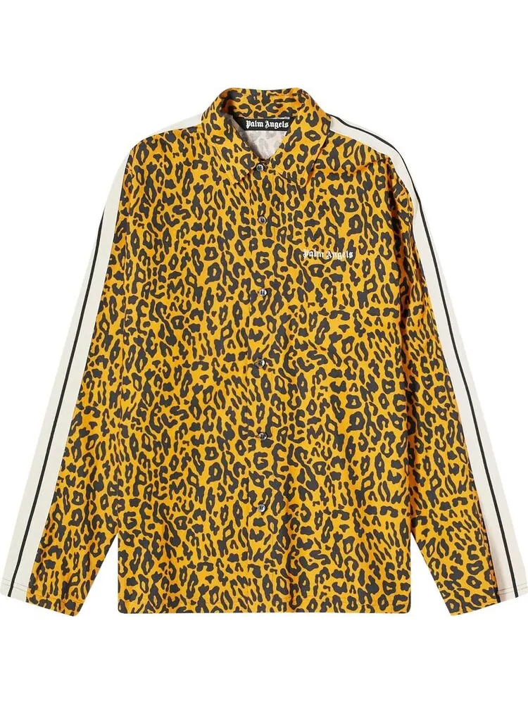 Рубашка Palm Angels Cheetah Track 'Orange/Black' — изображение 1 из 1, оранжевый