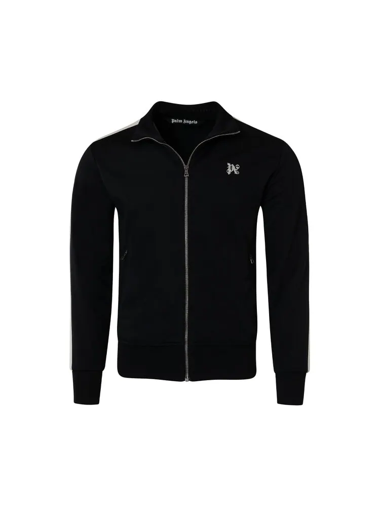 Куртка Palm Angels Monogram Track 'Black/Off White' — изображение 2 из 2, черный