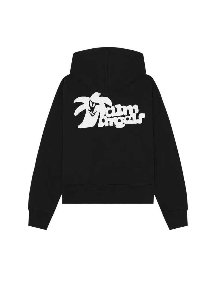 Худи Palm Angels Hunter Zipped Hoodie — изображение 2 из 2, черный/белый