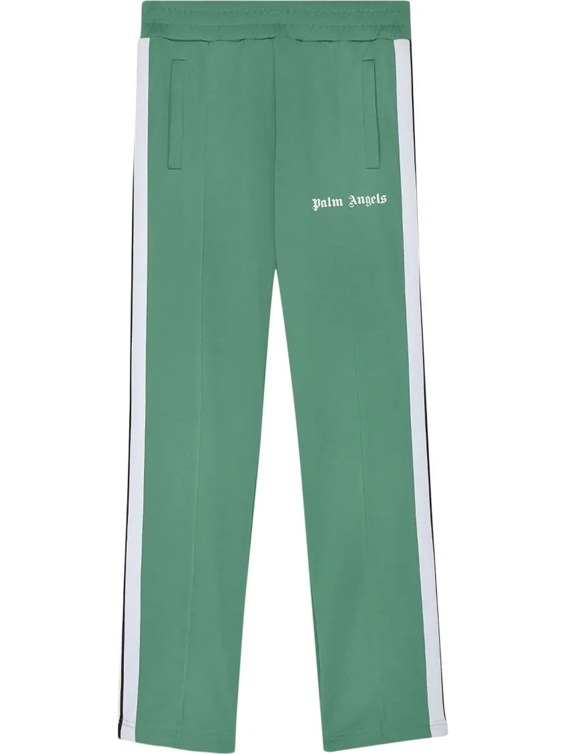 Брюки Palm Angels Classic Track Pants 'Green/White' — изображение 1 из 2, зеленый