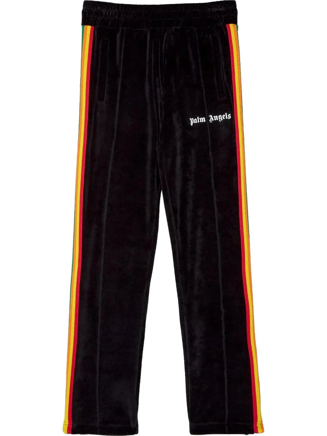 Брюки Palm Angels PA Rainbow Chenille Track Pant 'Black' — изображение 1 из 2, черный