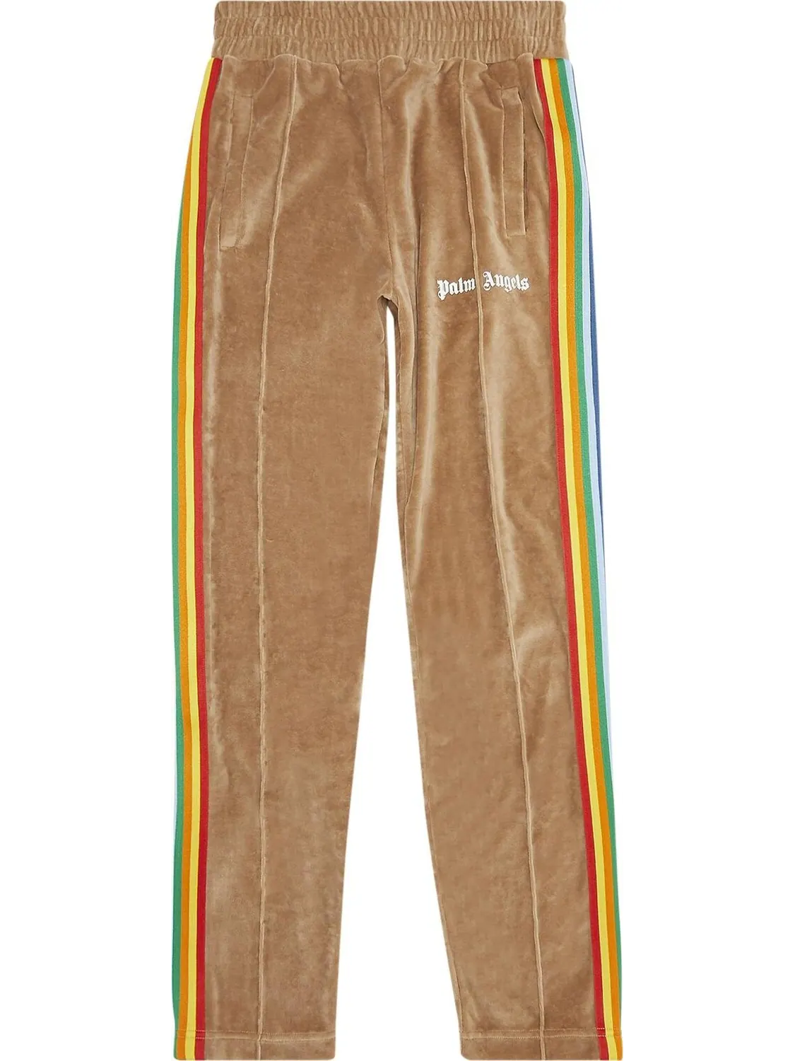 Брюки Palm Angels PA Rainbow Chenille Track Pant 'Brown' — изображение 1 из 3, коричневый