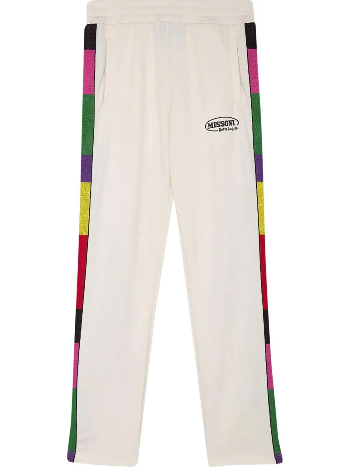 Брюки Palm Angels x Missoni Track Pants 'Off White/Black' — изображение 1 из 2, бежевый
