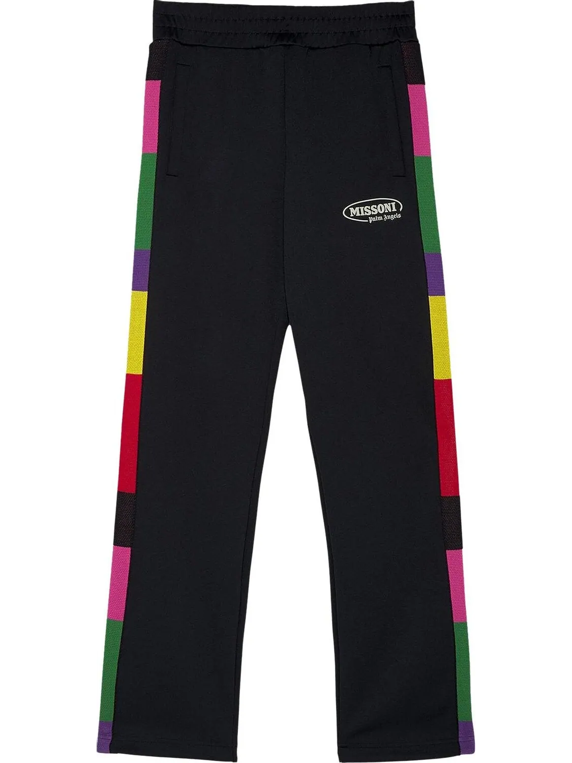 Брюки Palm Angels x Missoni Track Pants 'Black/White' — изображение 1 из 1, черный