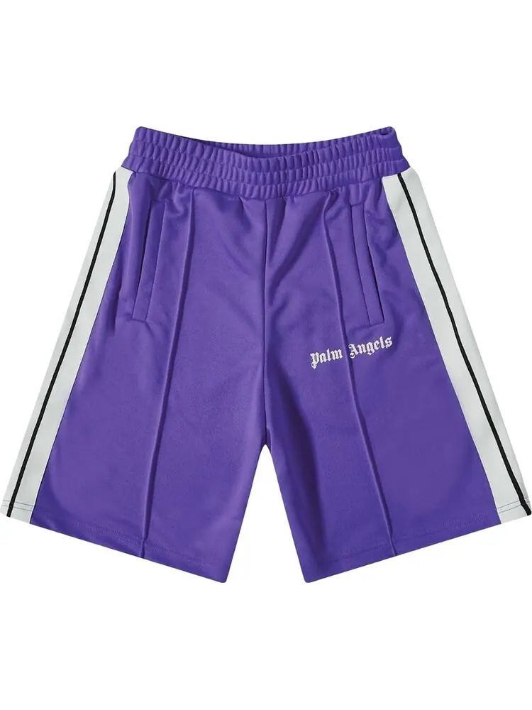 Шорты Palm Angels Classic Track Shorts 'Purple/White' — изображение 1 из 1, фиолетовый