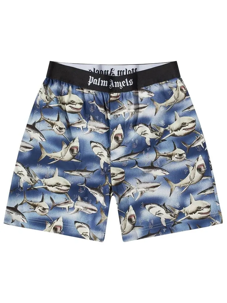 Шорты Palm Angels Sharks Easy Shorts — изображение 1 из 1, синий черный