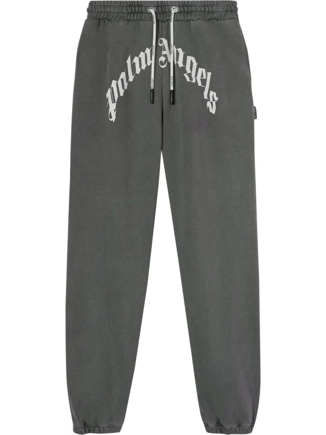 Спортивные брюки Palm Angels GD Curved Logo Sweatpants 'Black/White' — изображение 1 из 1, черный