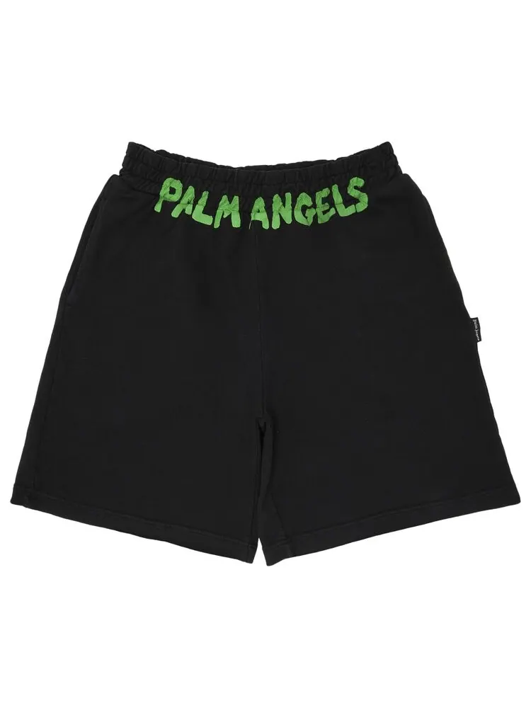 Шорты Palm Angels Seasonal Logo Sweatshort — изображение 1 из 3, черный