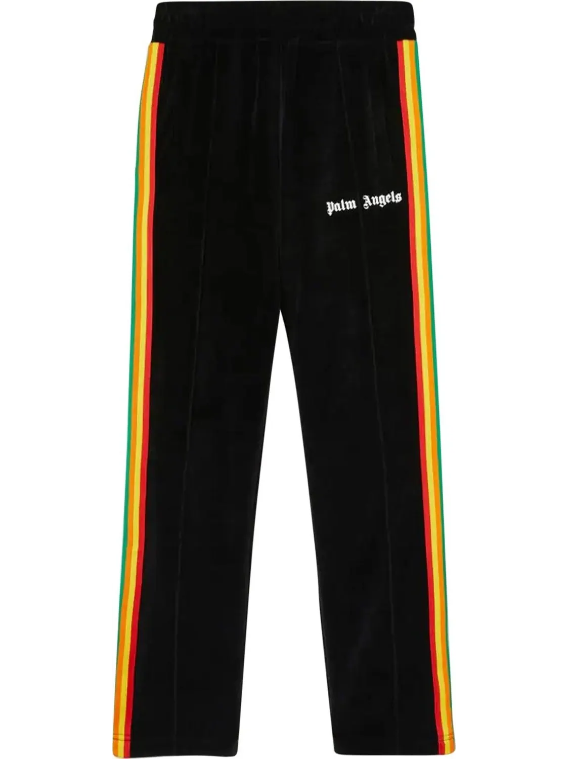 Брюки Palm Angels Rainbow Chenille Track Pants 'Black/White' — изображение 1 из 1, черный