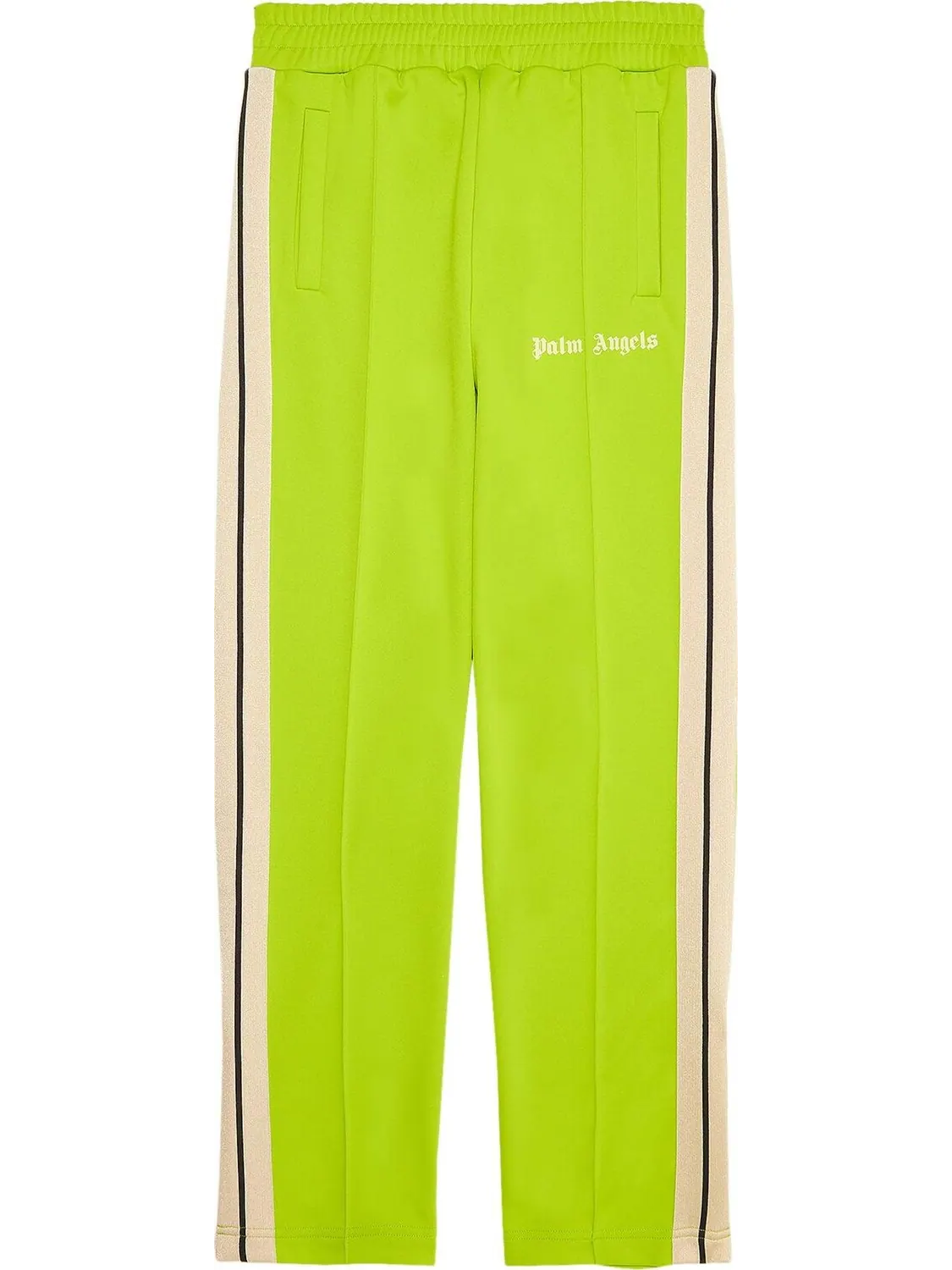 Брюки Palm Angels Classic Track Pants 'Lime Green/Off White' — изображение 1 из 3, зеленый