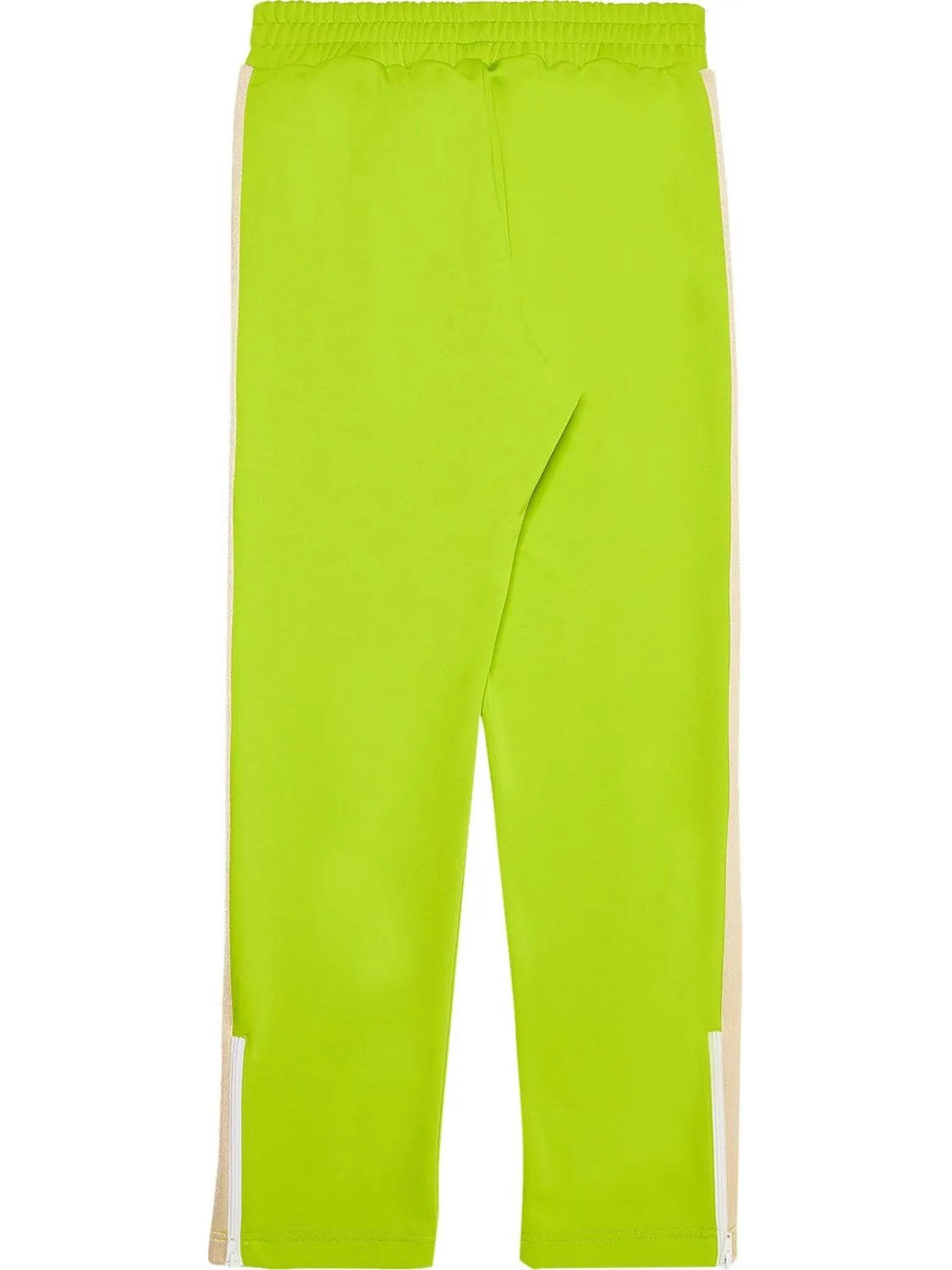 Брюки Palm Angels Classic Track Pants 'Lime Green/Off White' — изображение 2 из 3, зеленый
