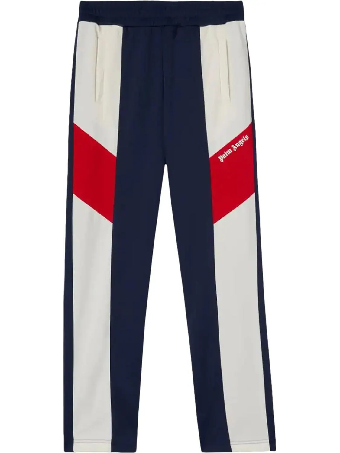 Брюки Palm Angels V Colorblock Track Pants 'Navy Blue/White' — изображение 1 из 1, синий