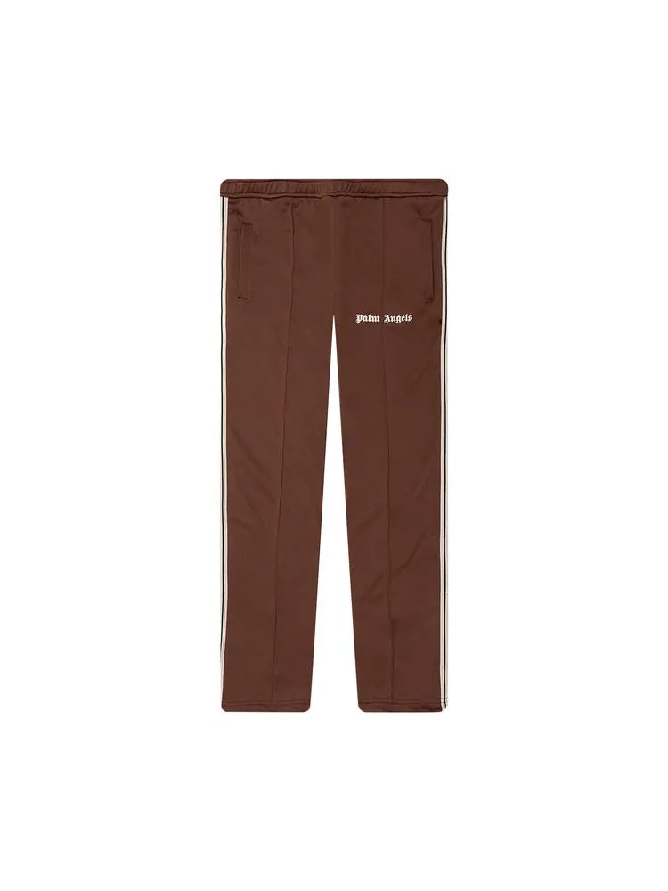 Брюки Palm Angels Thin Waist Slim Track Pants — изображение 1 из 1, коричневый/белый