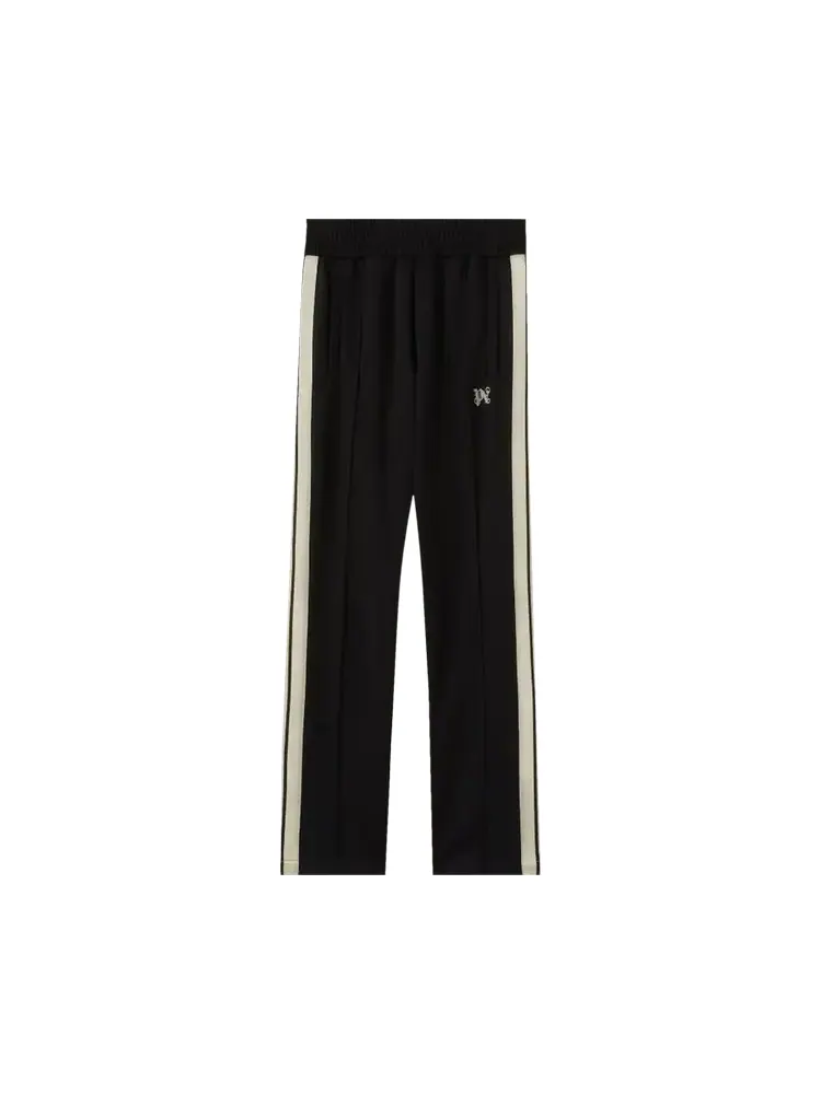 Спортивные брюки Palm Angels Monogram 'Black/Off White' — изображение 1 из 1, черный