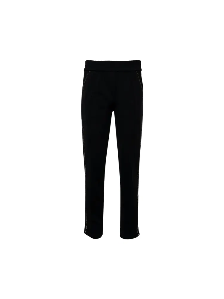 Спортивные брюки Palm Angels Monogram Stud 'Black/Silver' — изображение 1 из 1, черный
