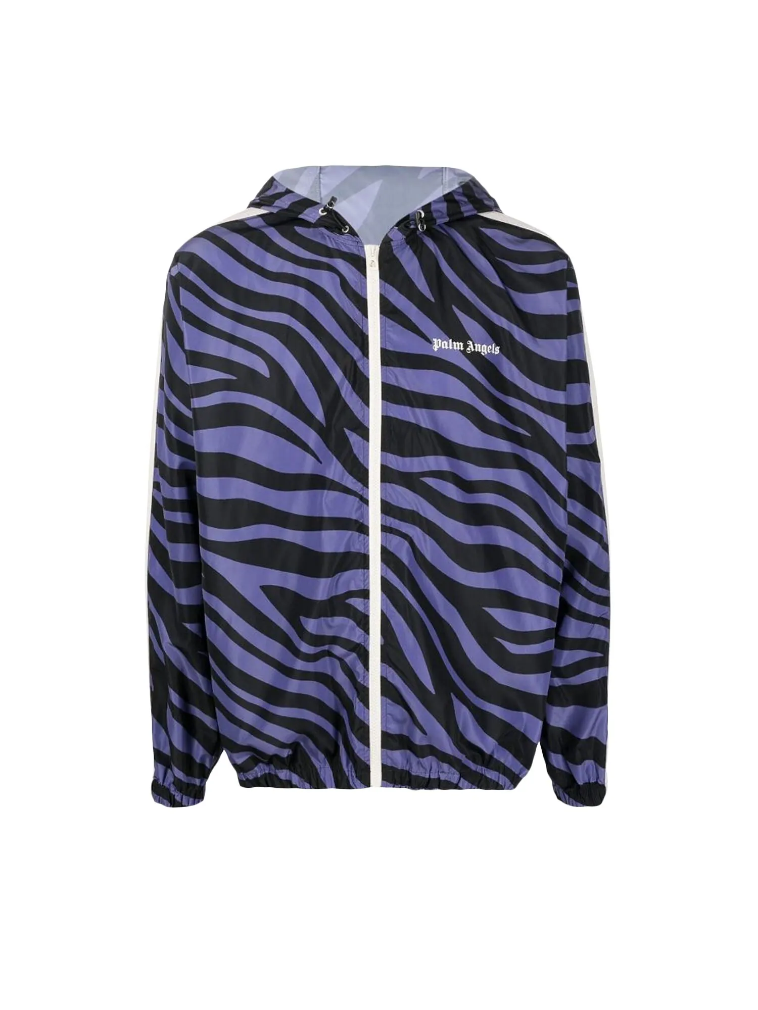Ветровка Palm Angels с зебровым принтом — изображение 1 из 1, фиолетовый/черный
