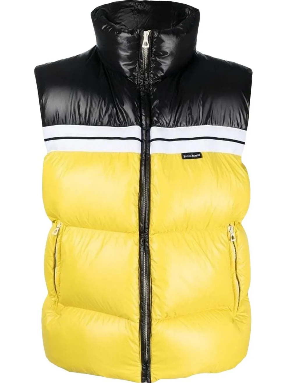 Жилет Palm Angels Classic Track Puffed Vest 'Yellow/Black' — изображение 1 из 1, желтый