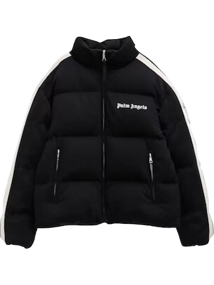 Куртка Palm Angels Classic Track Down Jacket 'Black/White' — изображение 1 из 2, черный