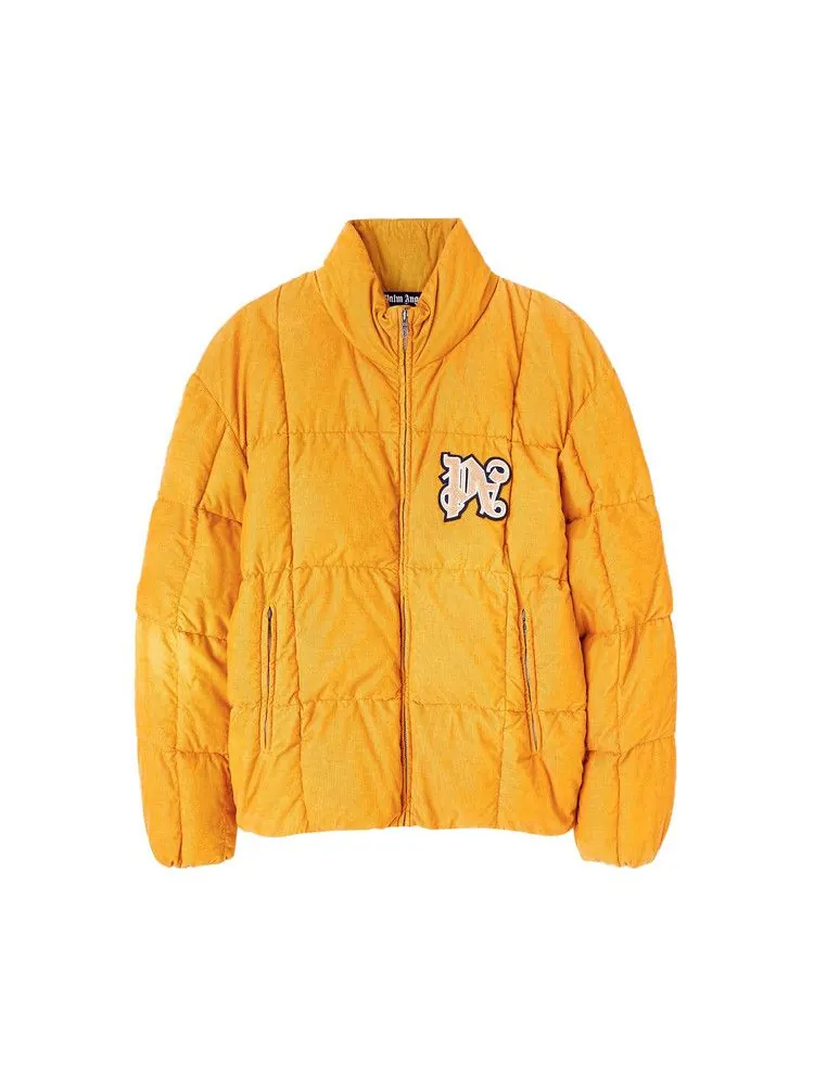 Куртка Palm Angels Monogram Corduroy Down Jacket — изображение 1 из 1, светлый оранжевый