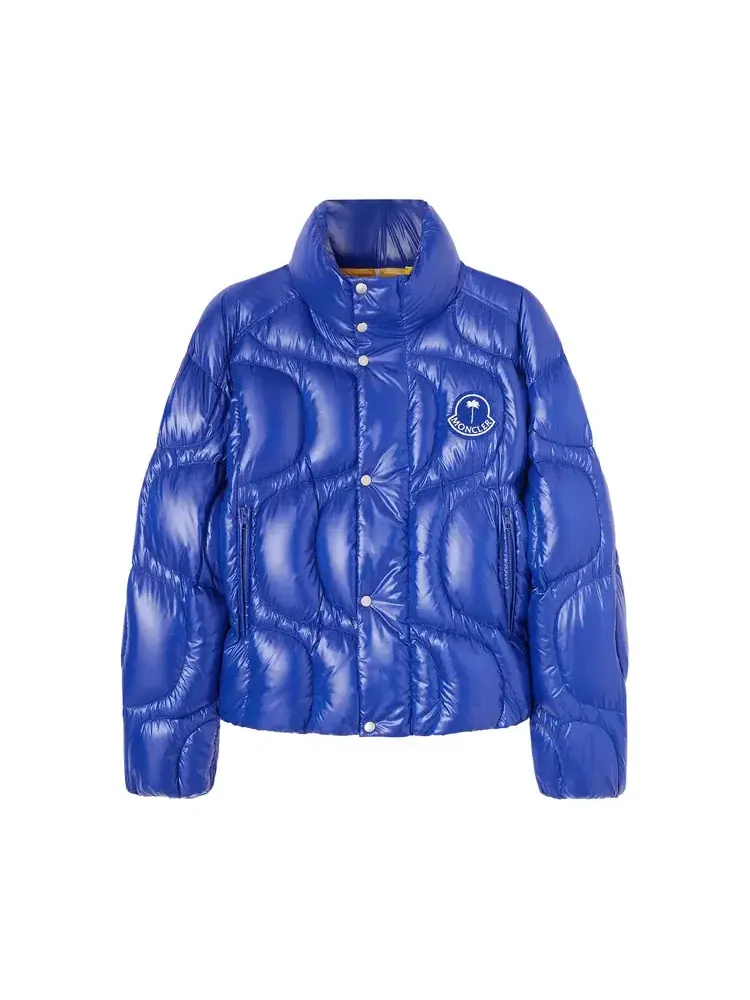 Пуховая куртка Moncler x Palm Angels Haunani — изображение 1 из 1, синий