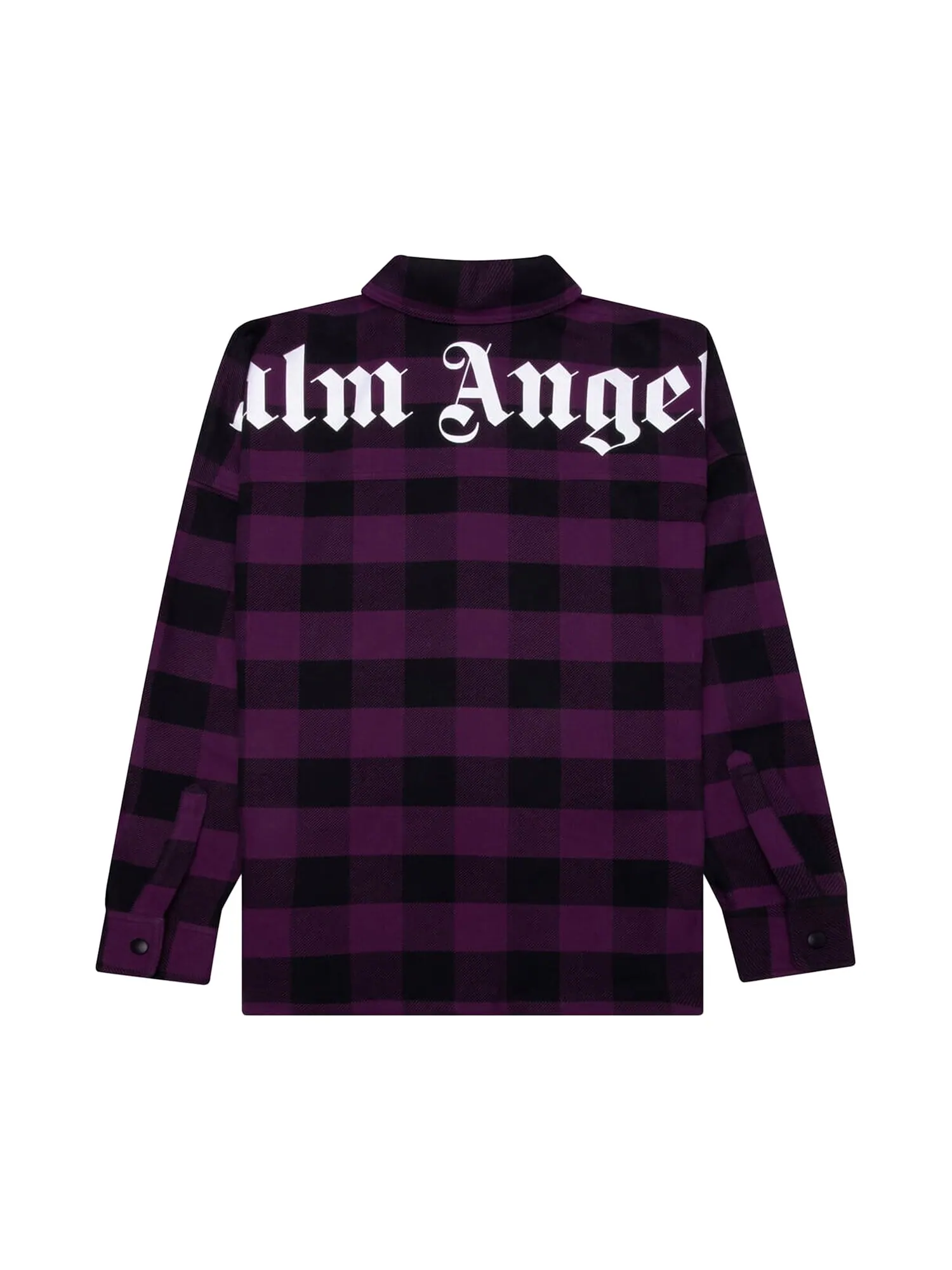 Классическая рубашка с логотипом Palm Angels — изображение 2 из 2, фиолетовый/белый