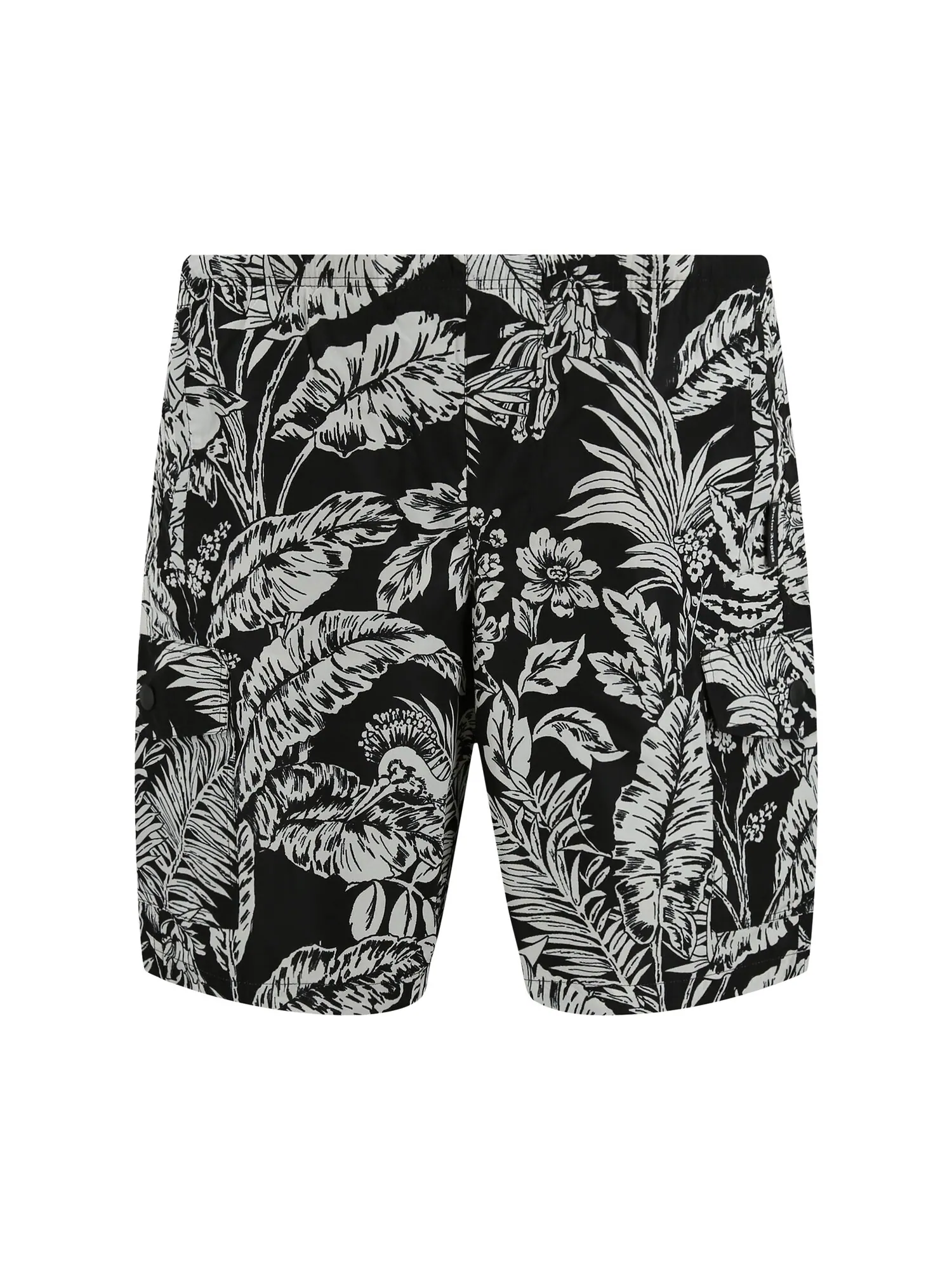 Шорты для плавания Palm Angels Jungle Parrots — изображение 1 из 3, черный/белый