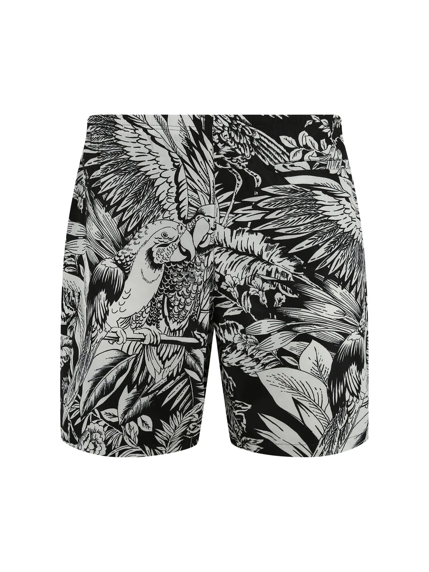 Шорты для плавания Palm Angels Jungle Parrots — изображение 2 из 3, черный/белый