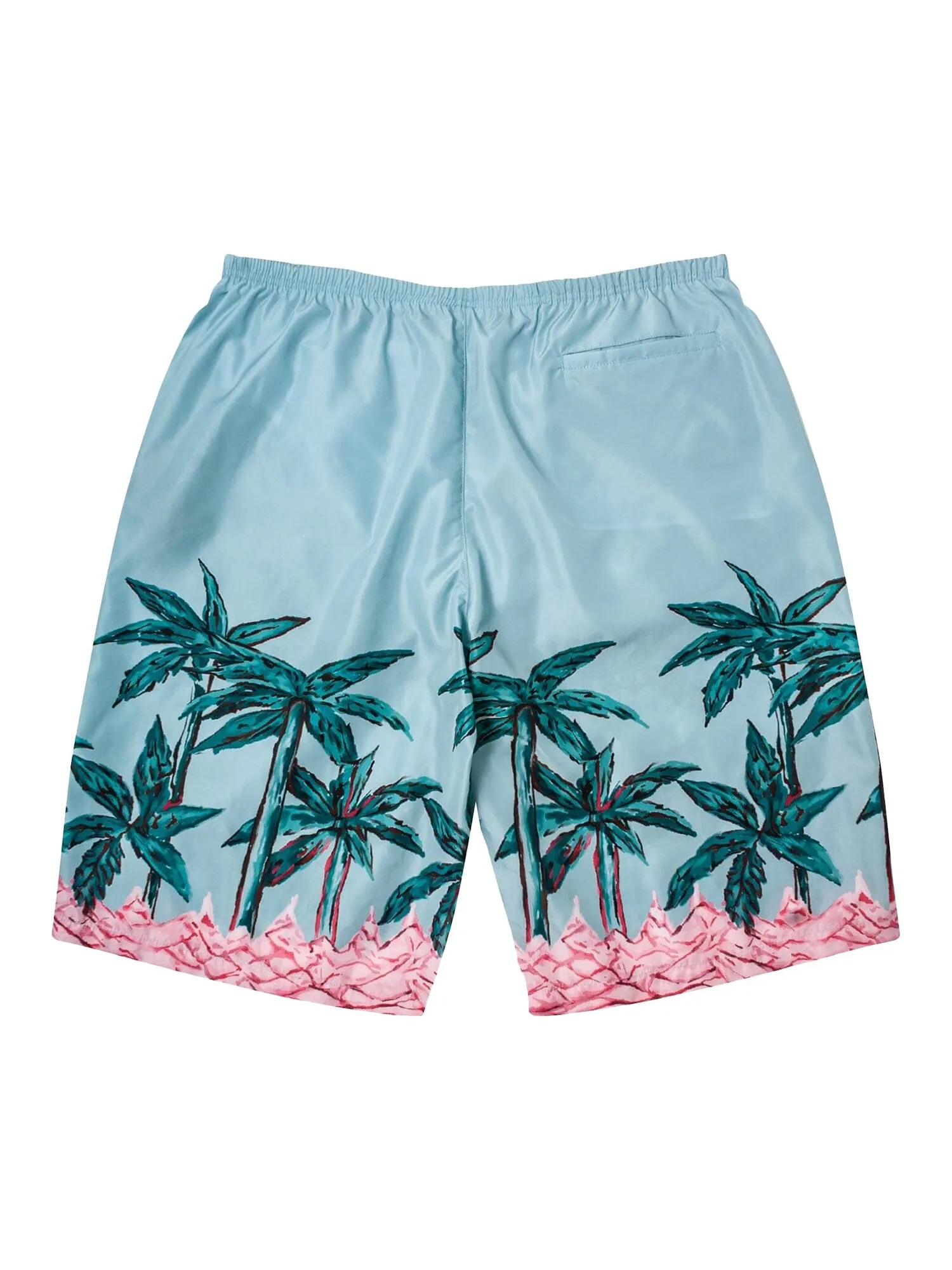 Palm Angels Palms Row Длинные купальные шорты — изображение 2 из 2, голубой