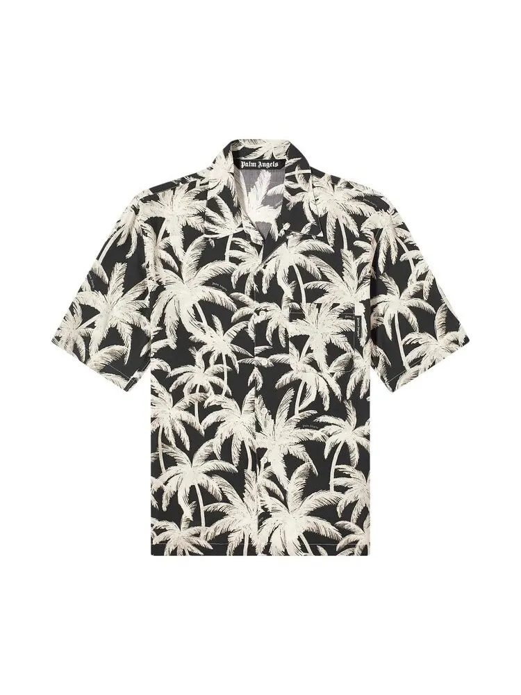 Рубашка Palm Angels Palms All Over Shirt — изображение 1 из 1, черный
