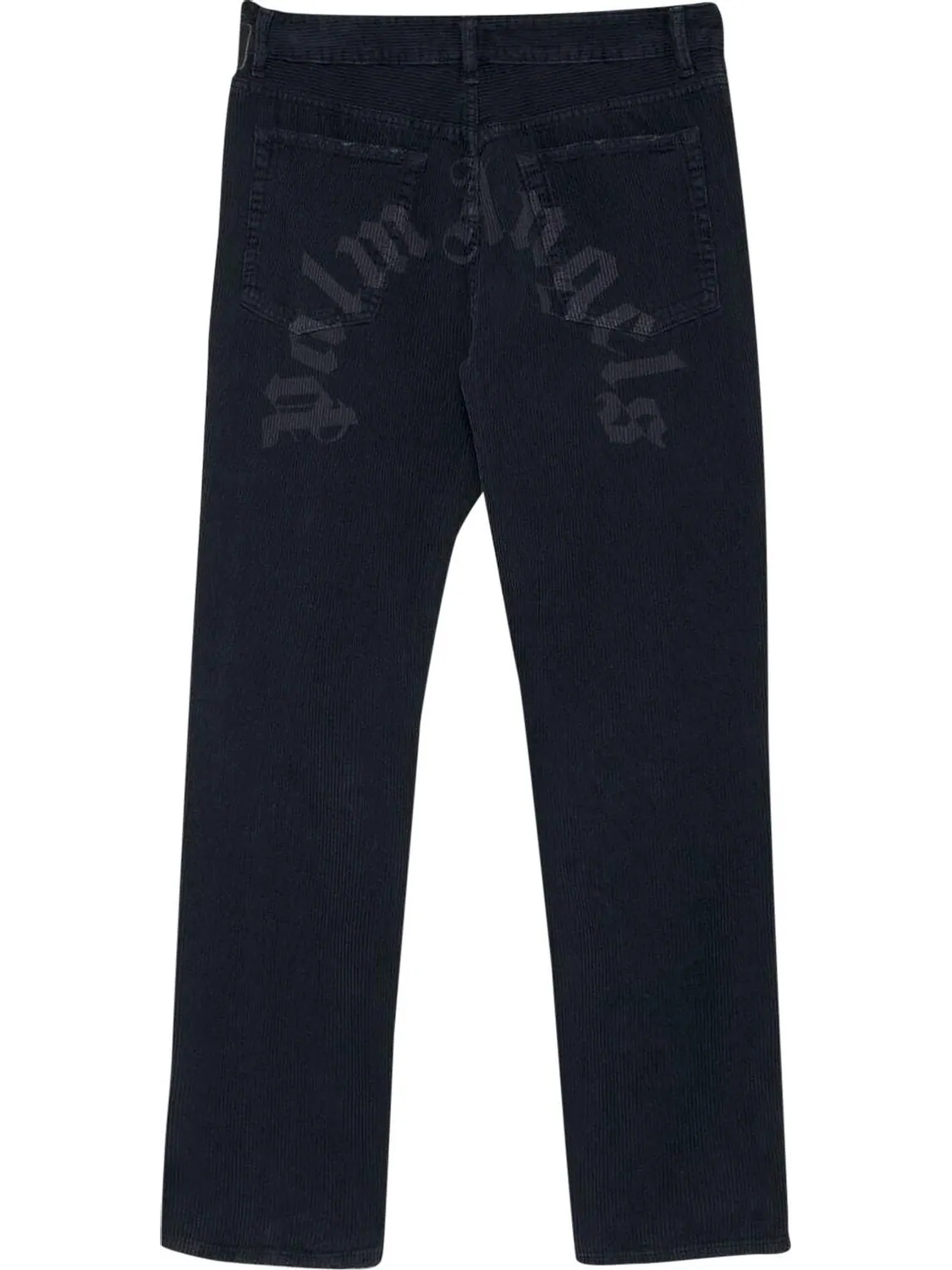 Брюки Palm Angels Corduroy Logo Regular 5 Pocket Pant 'Black' — 2