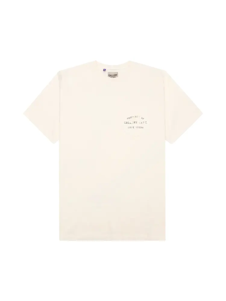 Футболка Gallery Dept. Property Of Stencil 'Antique White' — изображение 1 из 4, белый