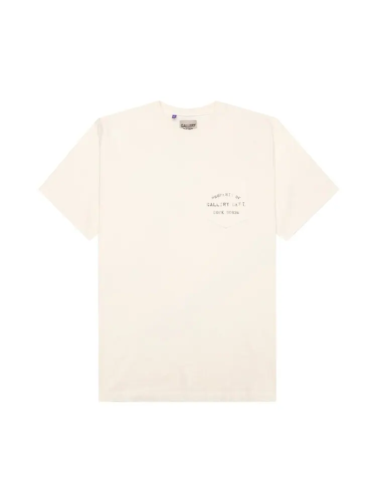 Футболка Gallery Dept. Property Of Stencil 'Antique White' — изображение 2 из 4, белый
