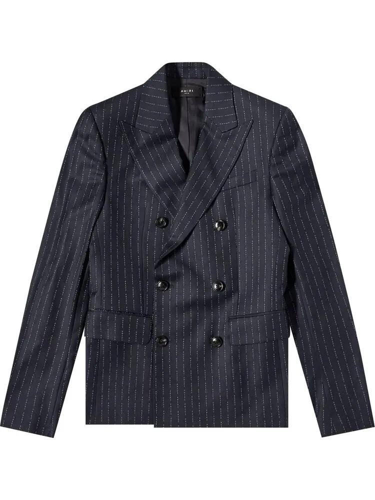 Блейзер Amiri Repeating Double Breasted Blazer 'Navy'